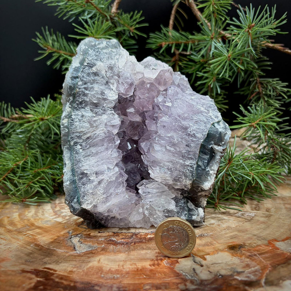 Natural Amethyst crystal for display