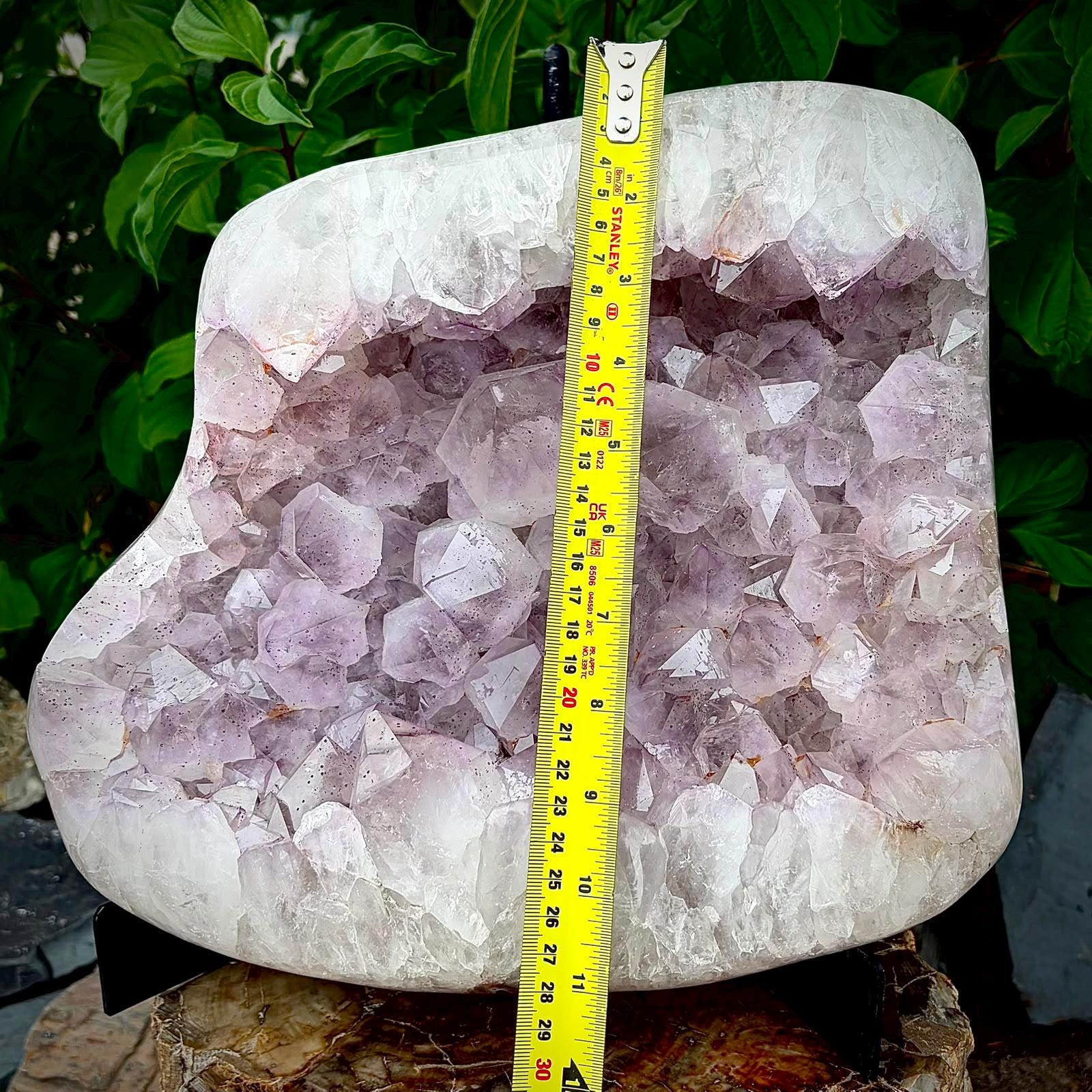 Natural Amethyst statement object for distinctive home decor