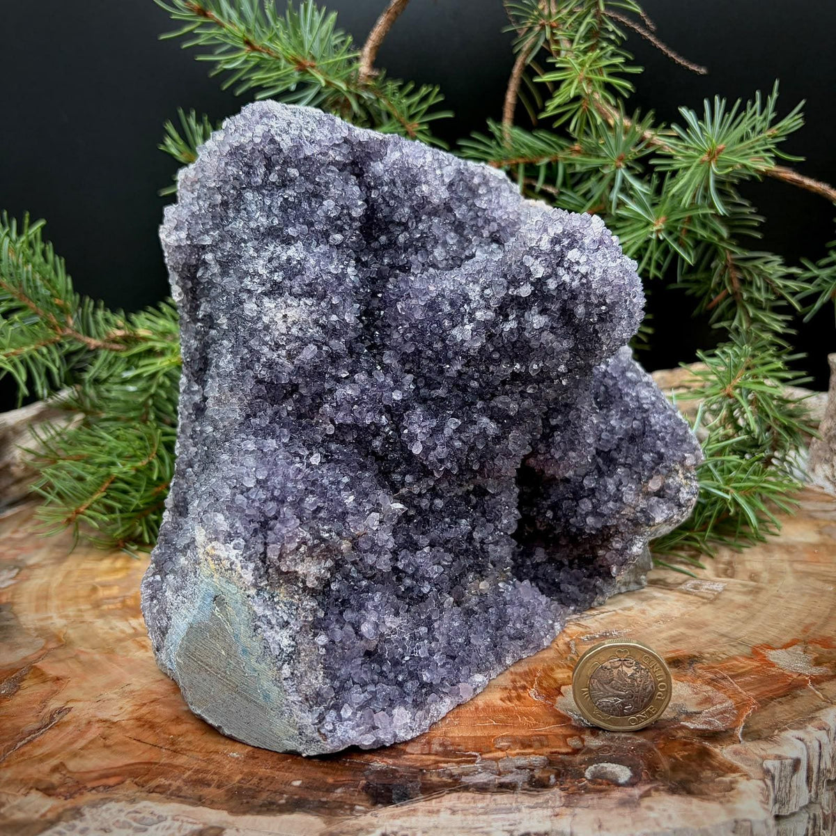 Natural Amethyst stone crystal specimen