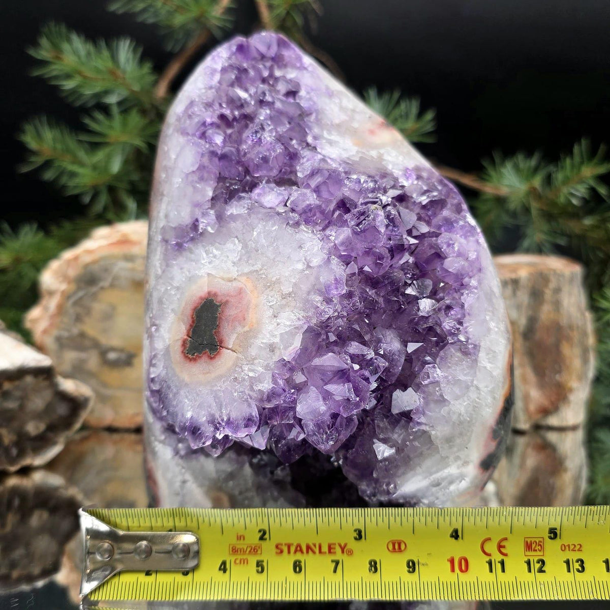Natural Uruguayan Amethyst specimen for mineral collectors.