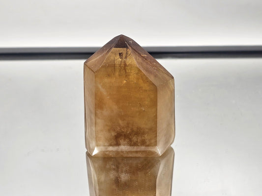 Untreated natural Citrine prism for crystal collectors.