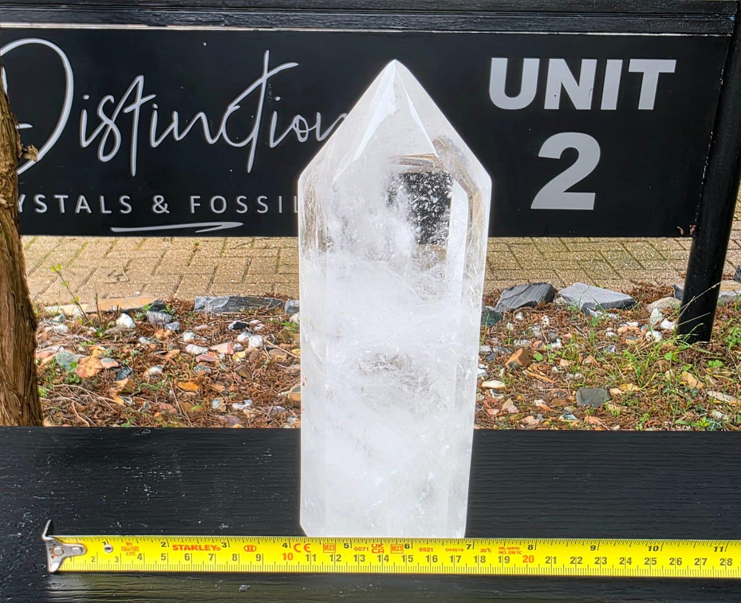 clear quartz tower crystal one of a kind piece
