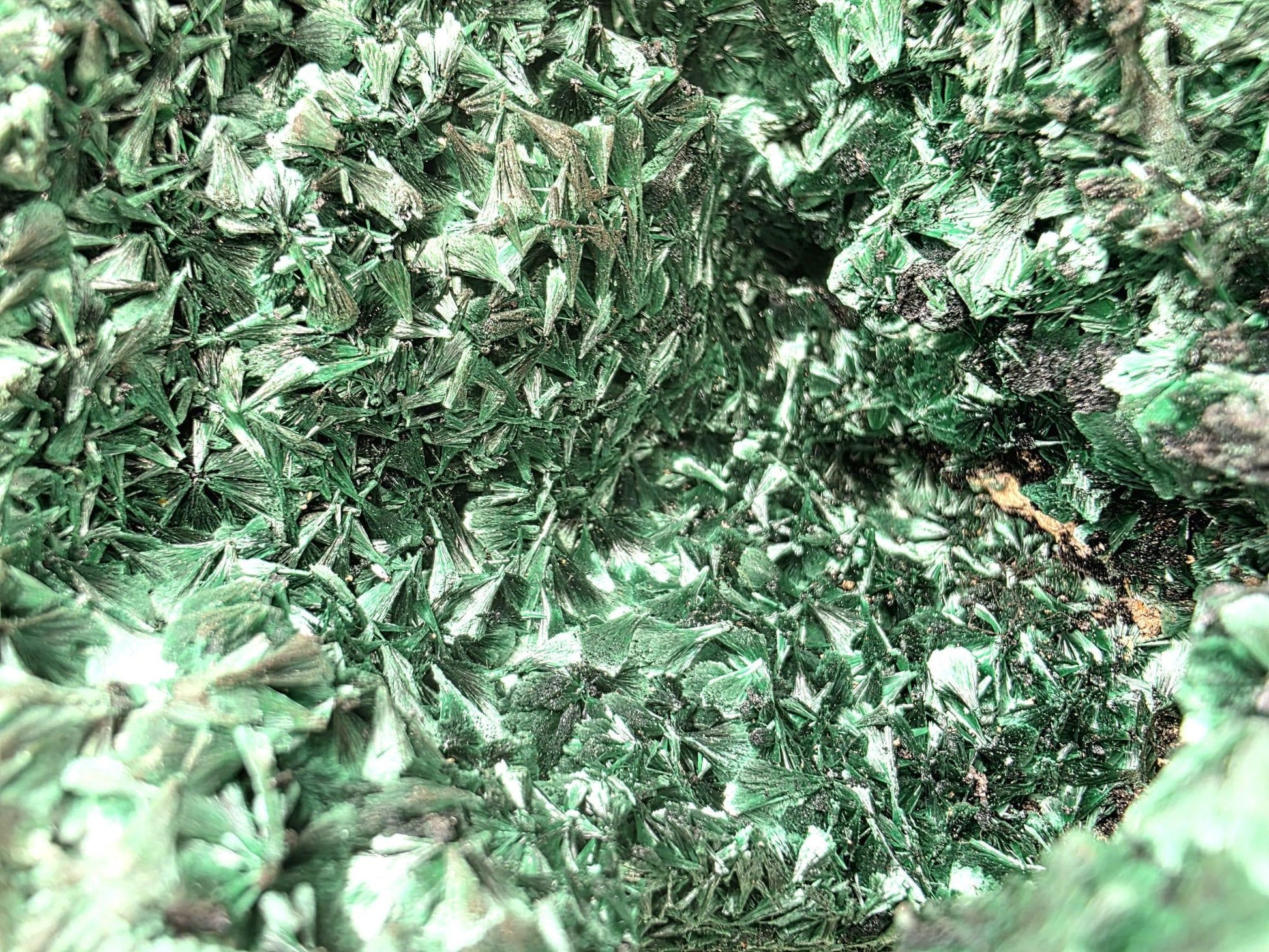 Natural Flower Malachite stone with glossy finish and unique texture