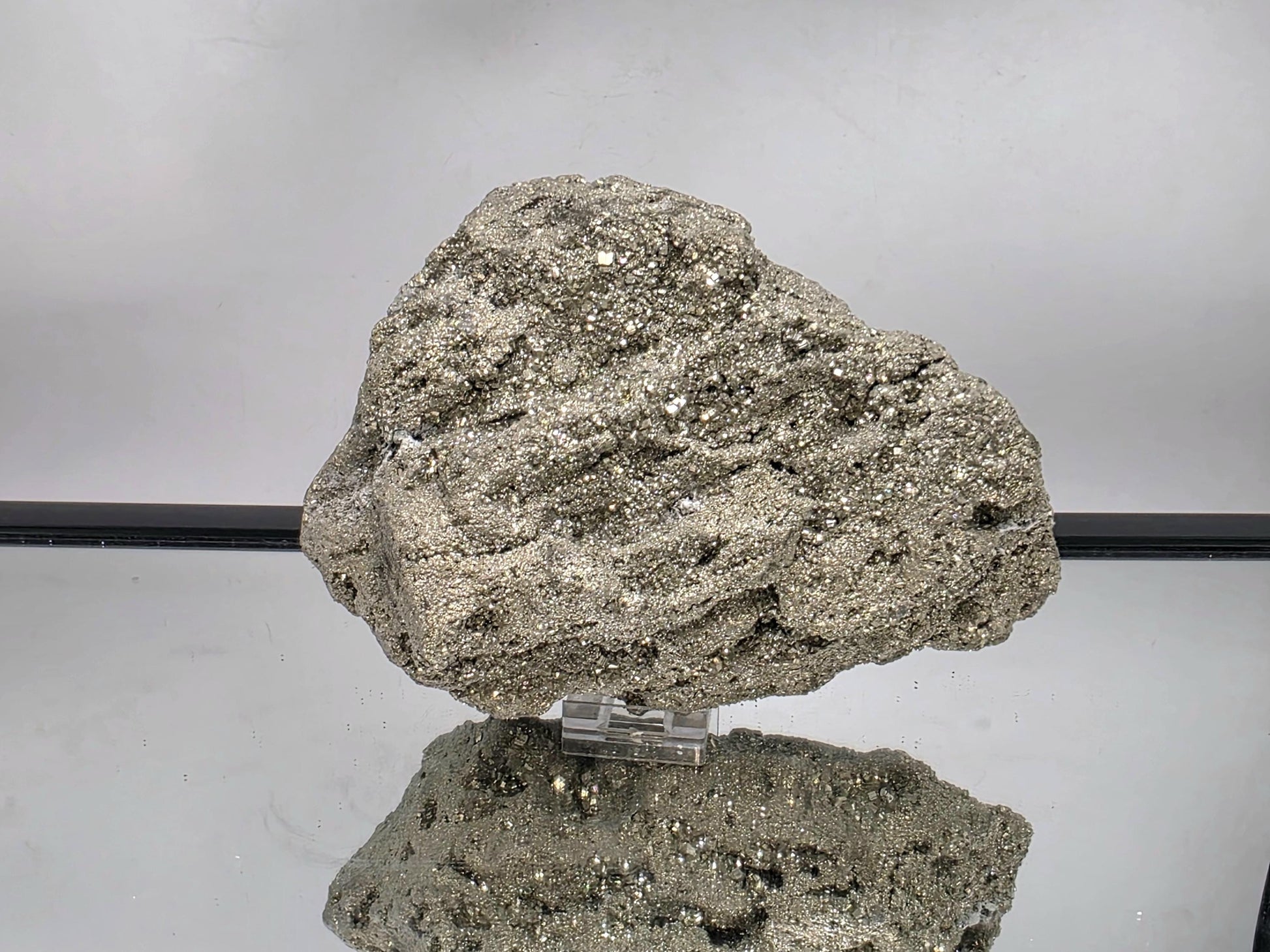 Natural very large Pyrite cluster crystal sourced from Peru.