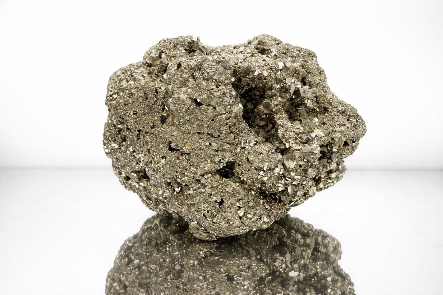 Natural Pyrite mineral specimen sourced from Peru