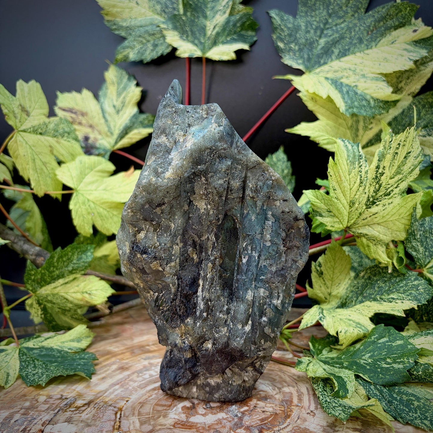 Polished natural stone bull sculpture