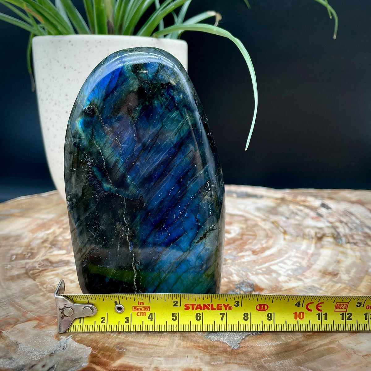 Natural Labradorite stone for interior styling