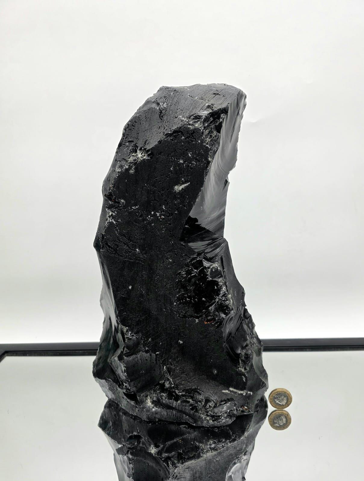 large obsidian crystal decorative stone for home styling