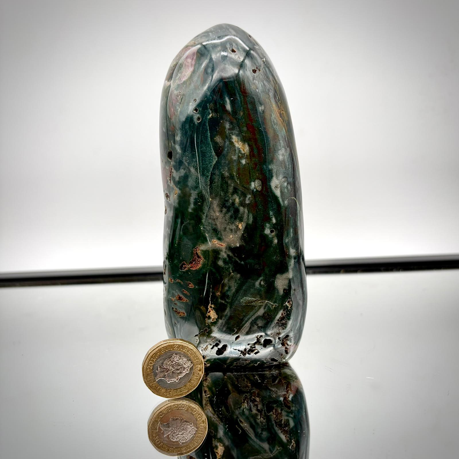 Luxury ocean jasper crystal pair for home