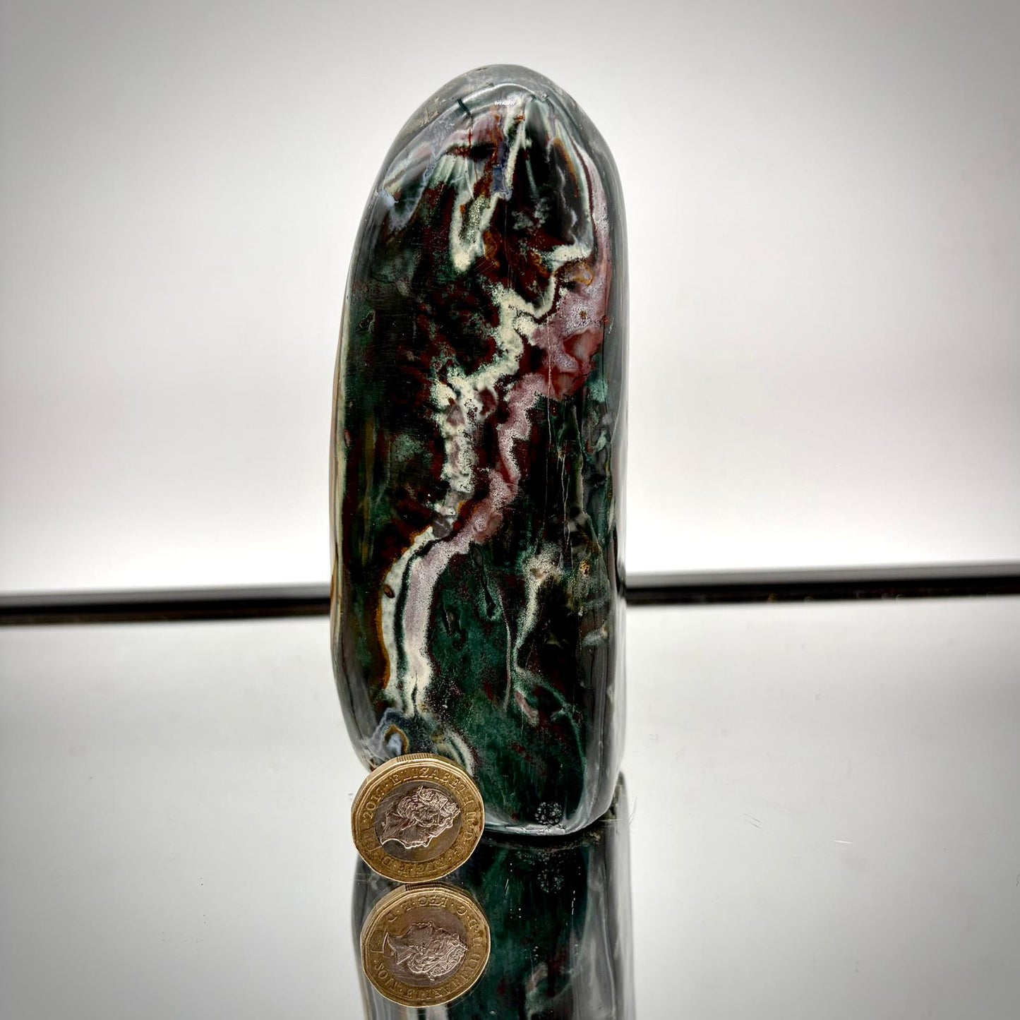 Polished ocean jasper crystals for decor