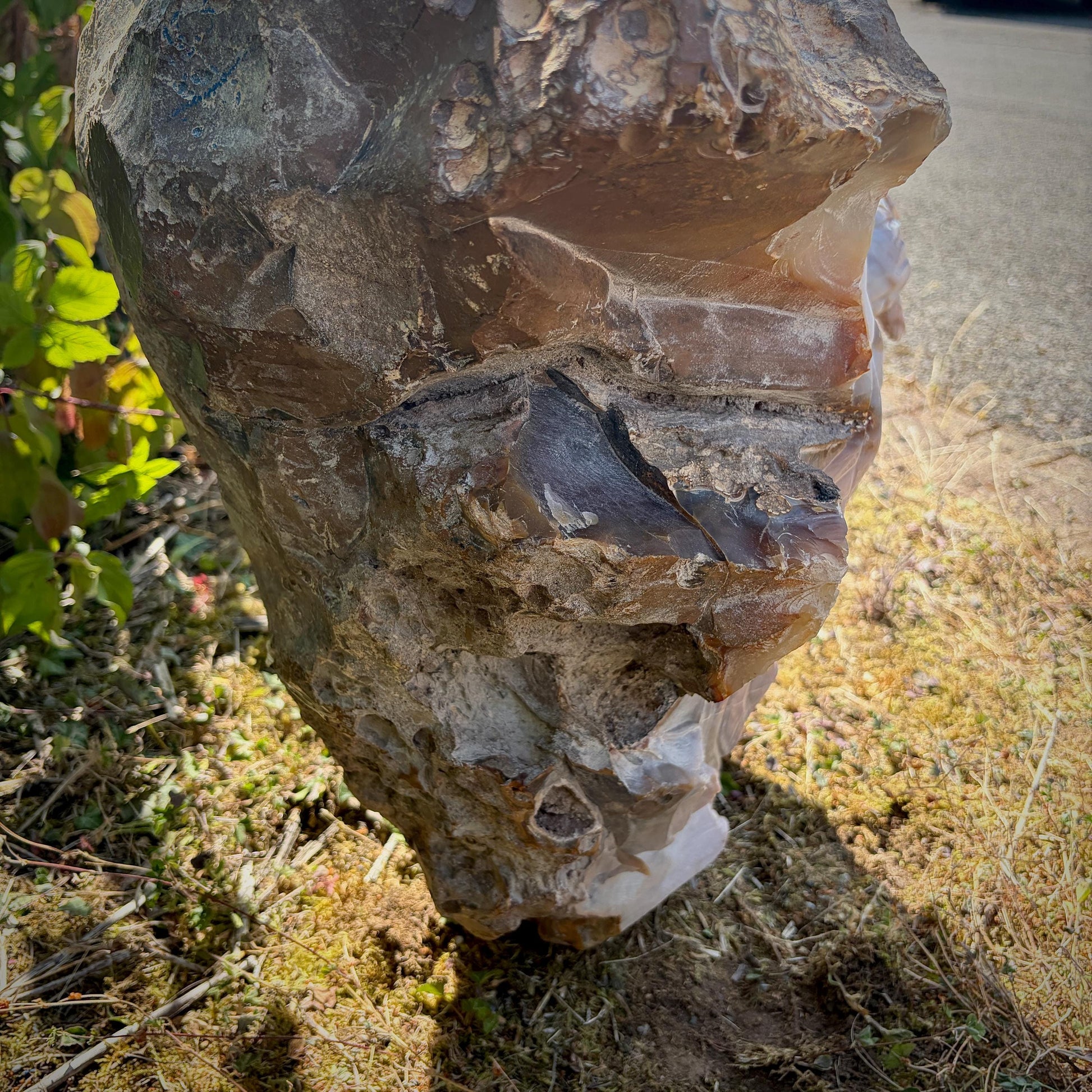 One-of-a-kind 89kg Violet Agate lion sculpture shown as a premium crystal statement piece.