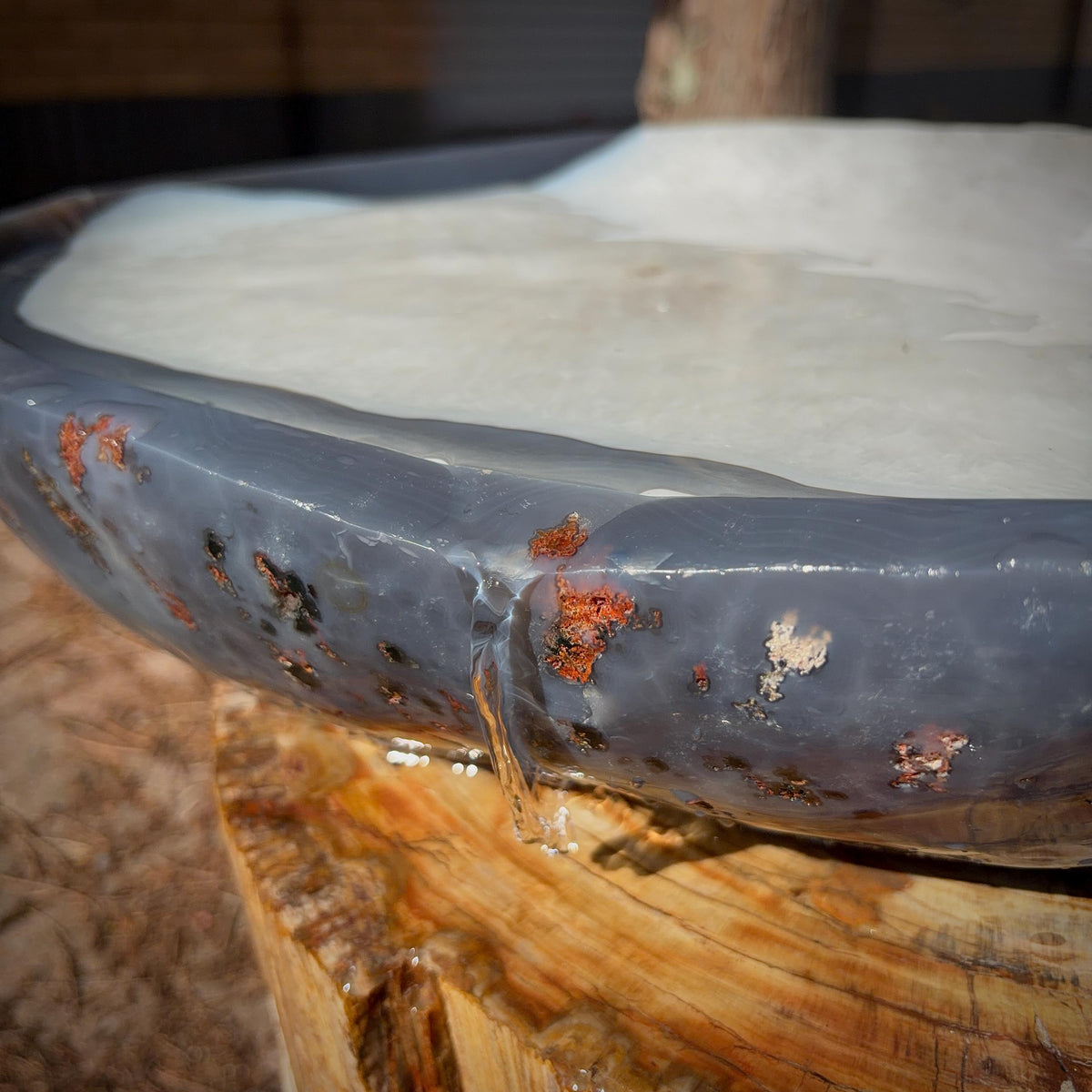One-of-a-kind crystal bowl for contemporary home interiors