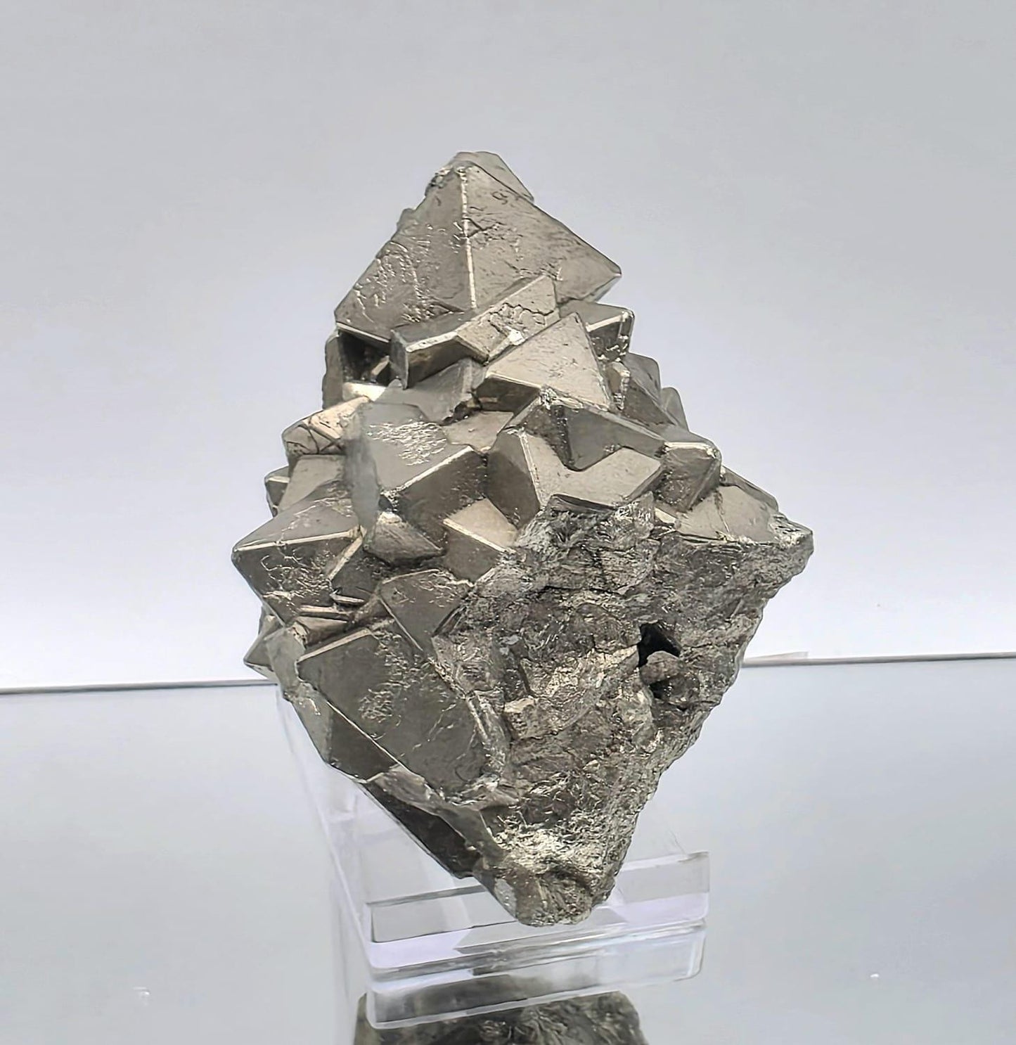 large peruvian pyrite crystal cluster