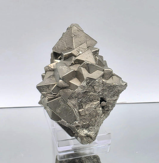 large peruvian pyrite crystal cluster