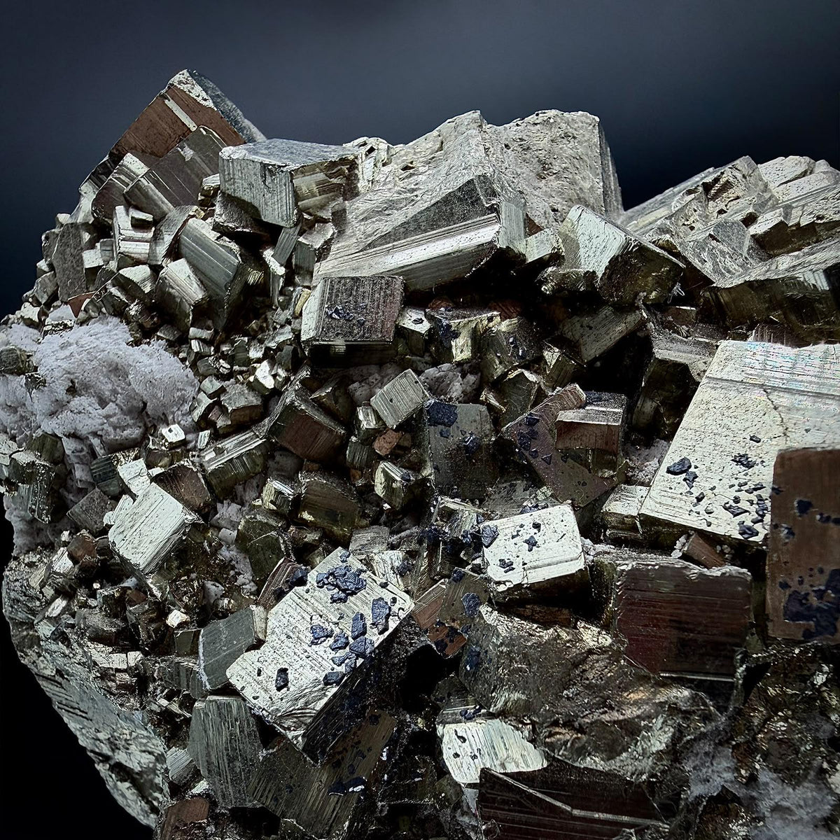 High-grade Peruvian Pyrite specimen for specialist mineral collectors.