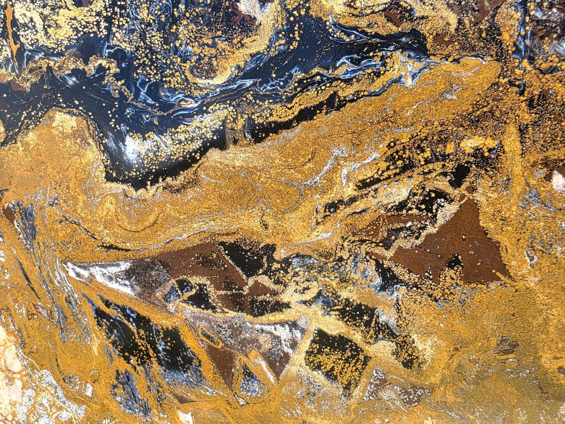 Artisan-polished Pietersite crystal pair showcasing natural beauty and expert craftsmanship.