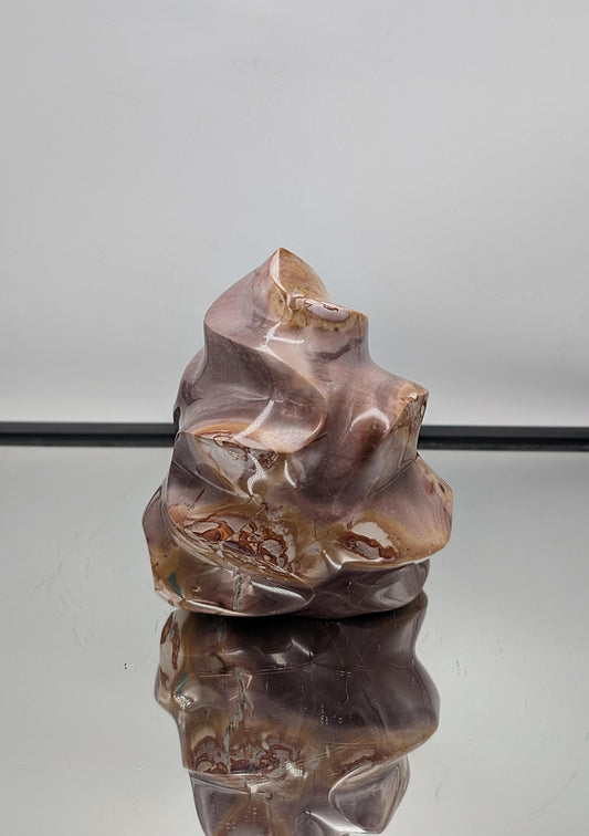 pink ocean jasper crystal flame