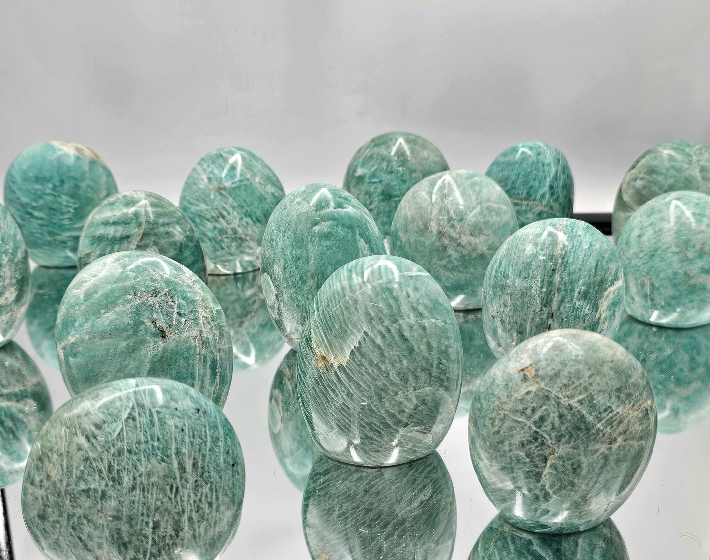 Hand-polished Amazonite Freeform, perfect for crystal collections or decor.