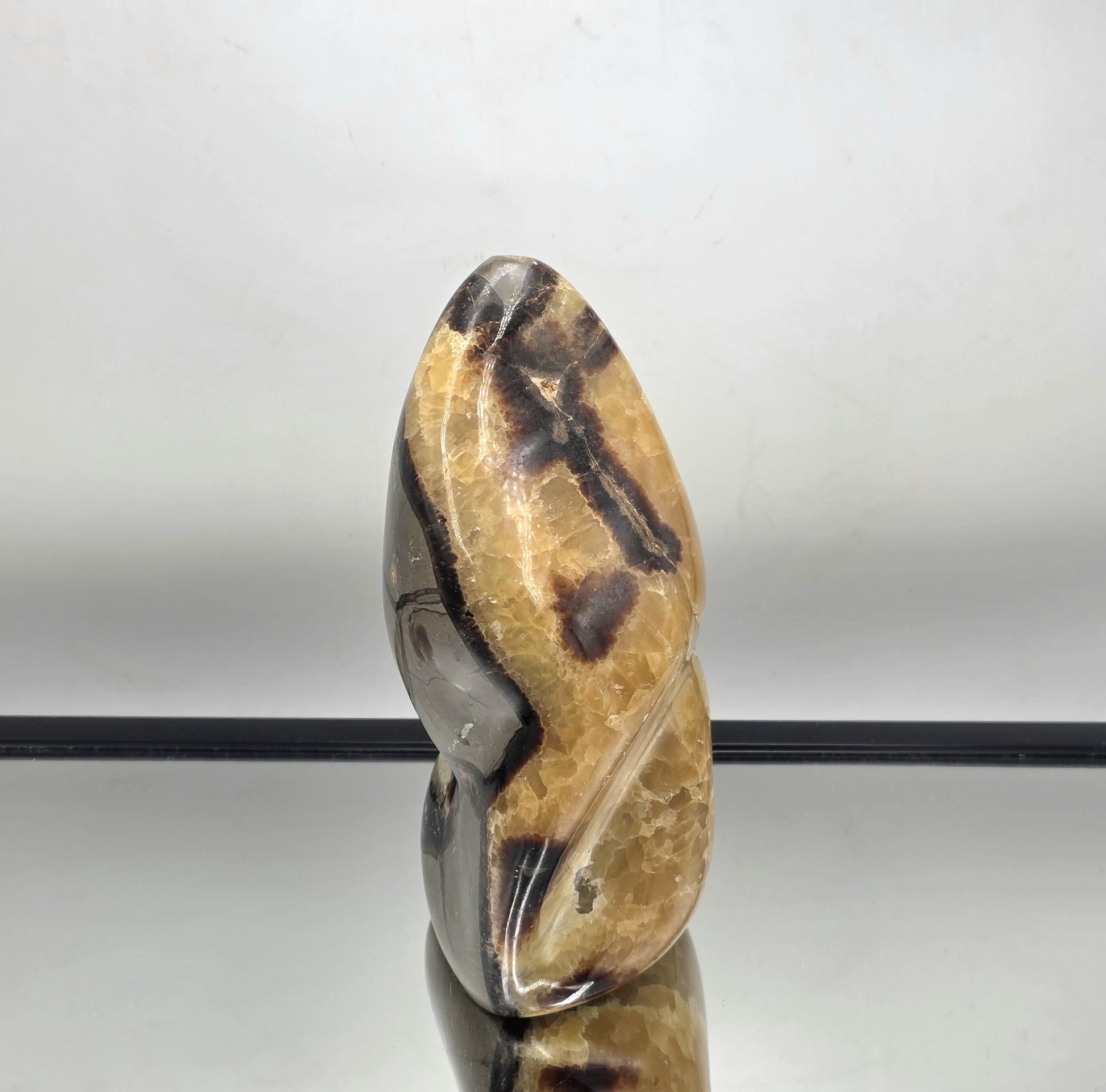 Polished extra large Septarian crystal freeform UK.