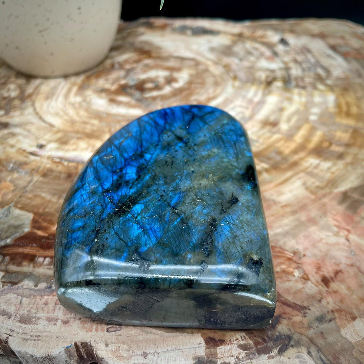 Polished Madagascan Labradorite freeform