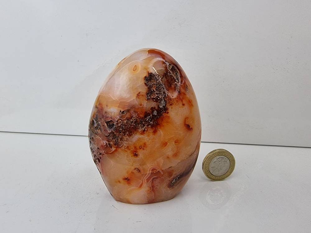 polished dendritic carnelian 