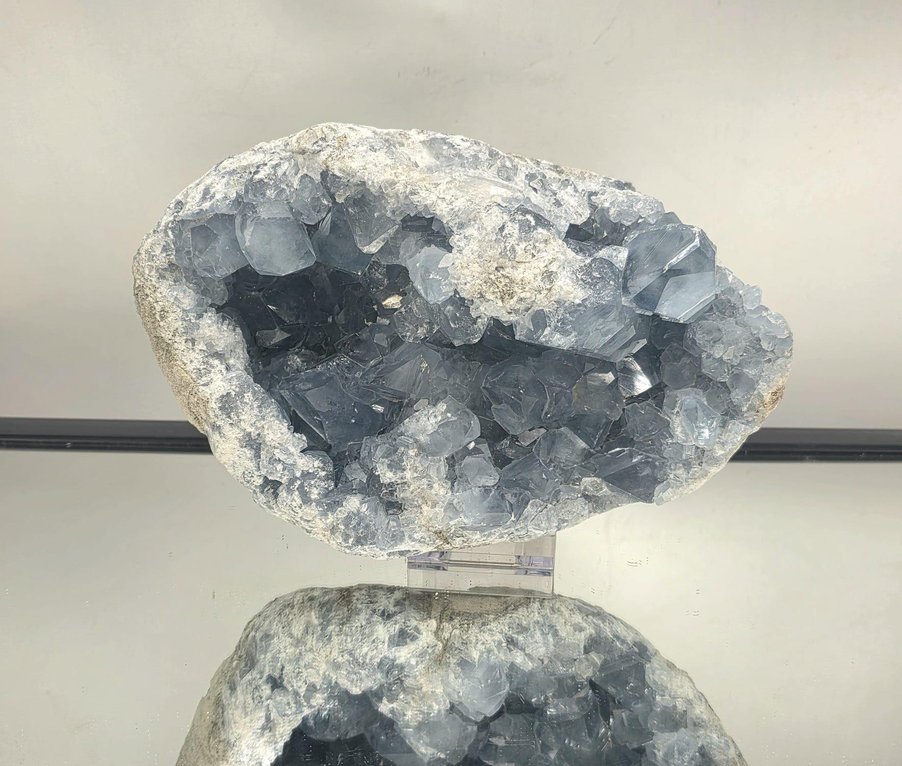 Premium celestite crystal cluster for collectors