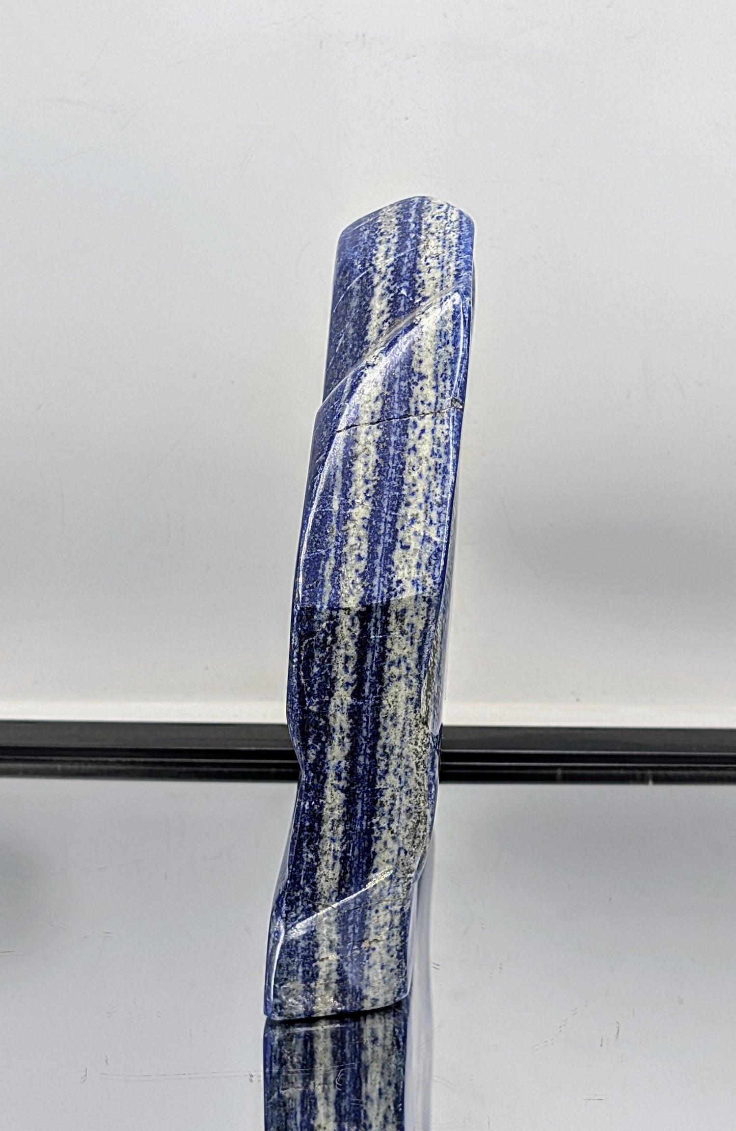 Premium natural Lapis Lazuli gemstone with deep blue tones.
