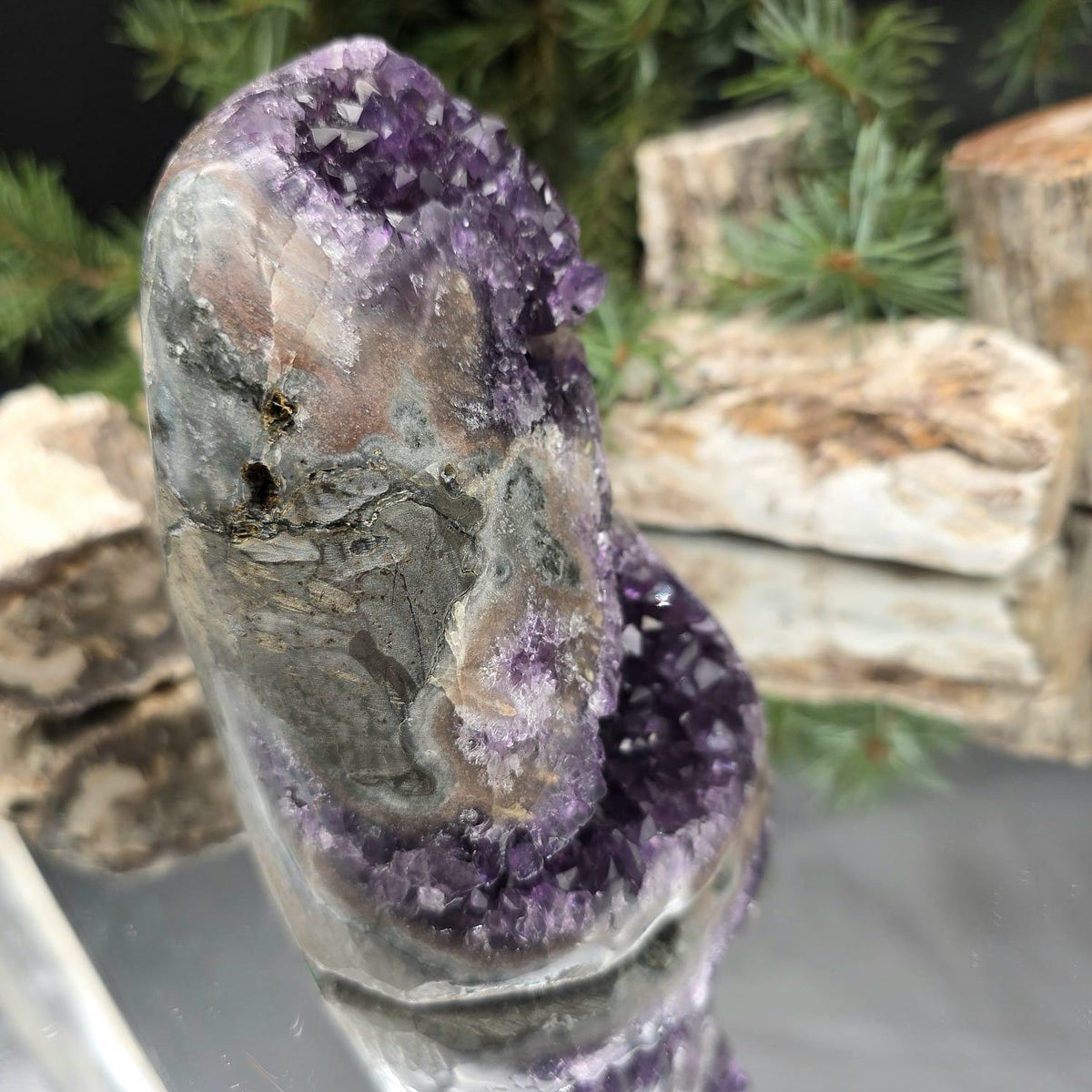 Premium purple Amethyst quartz specimen for mineral collectors.