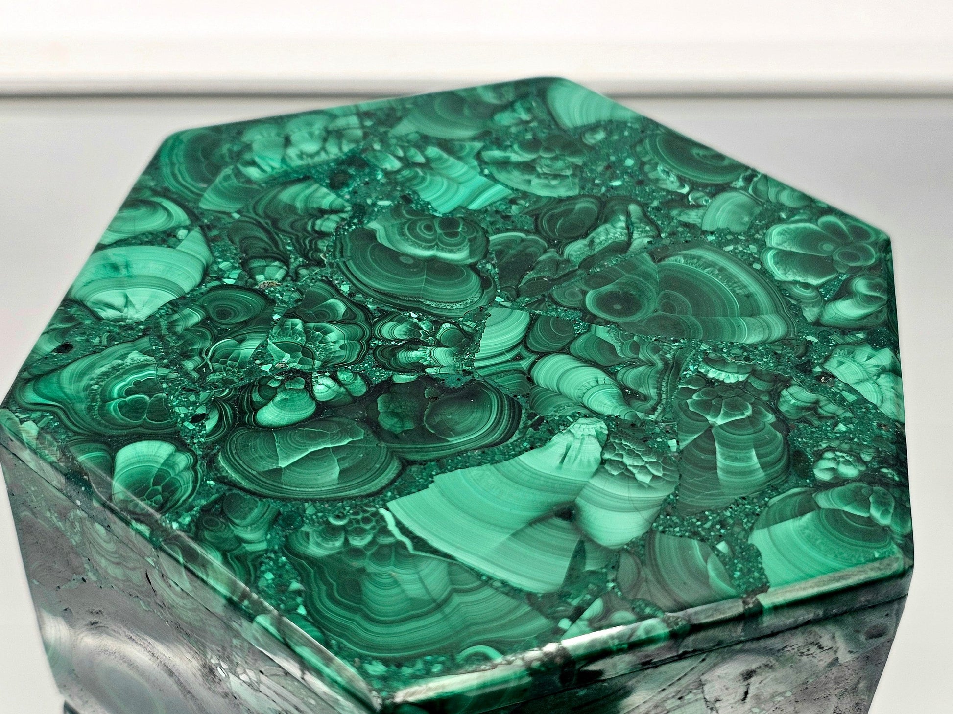 premium gift malachite crystal box