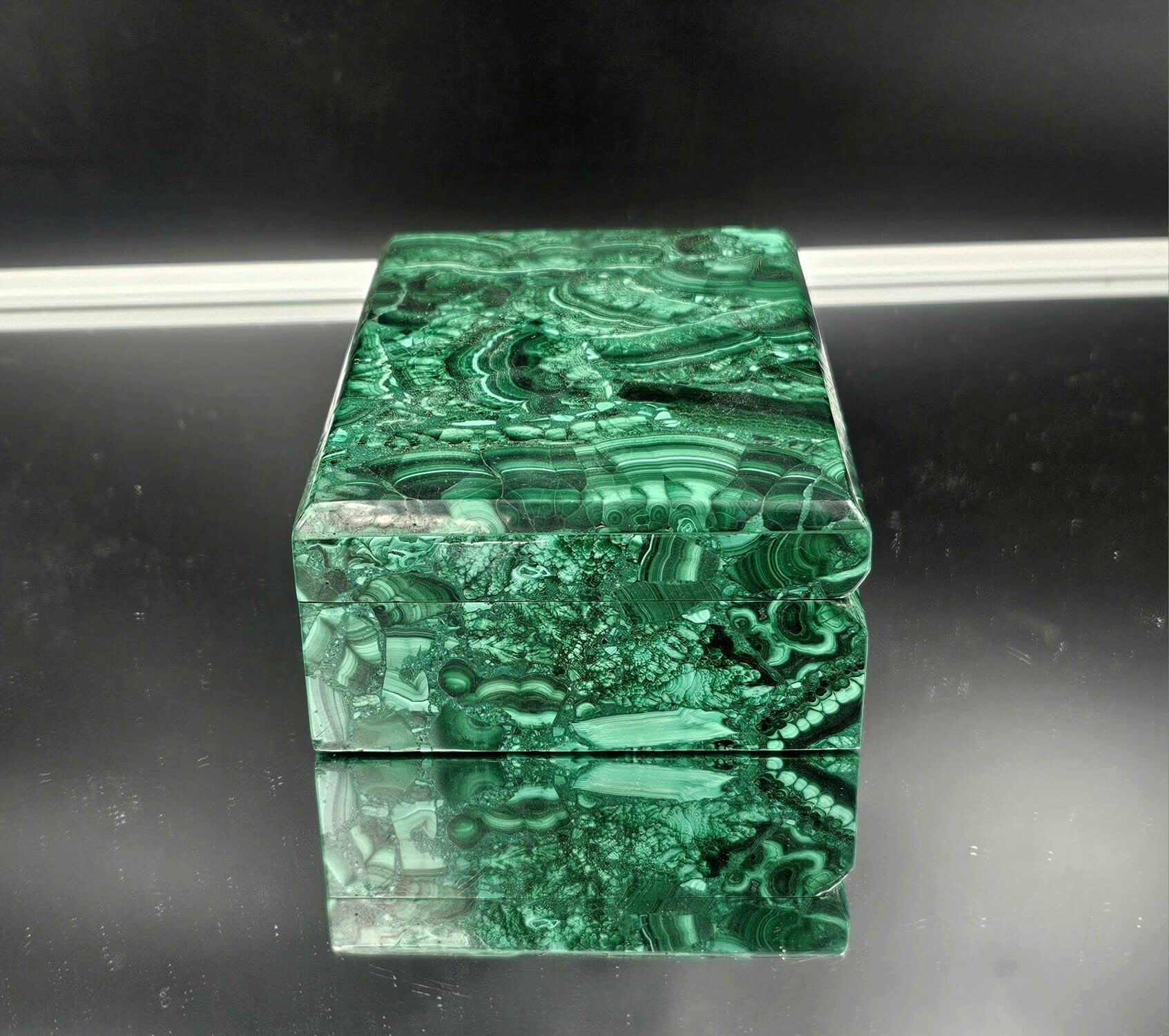 premium large high quality malachite box
