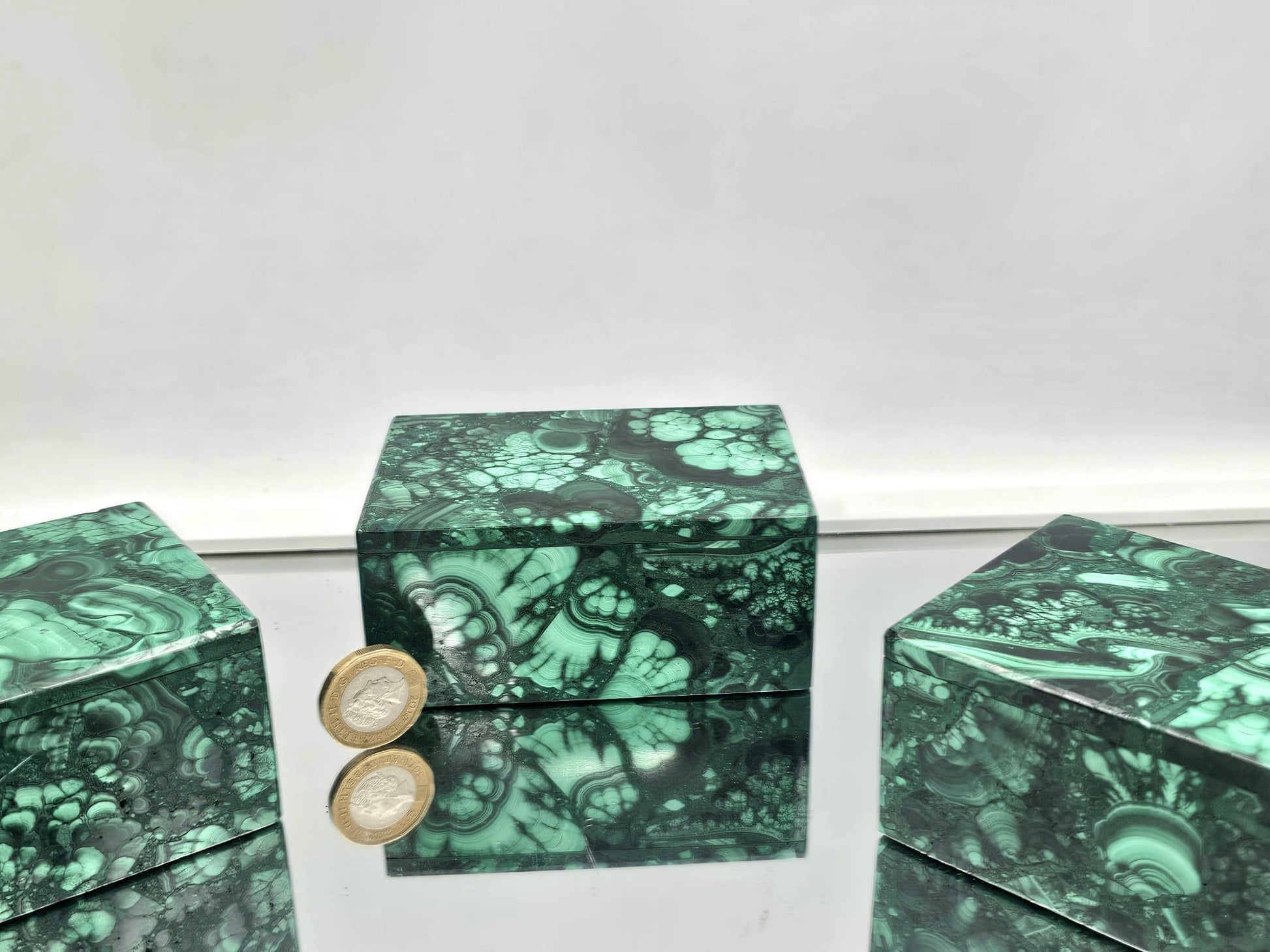 premium malachite crystal box