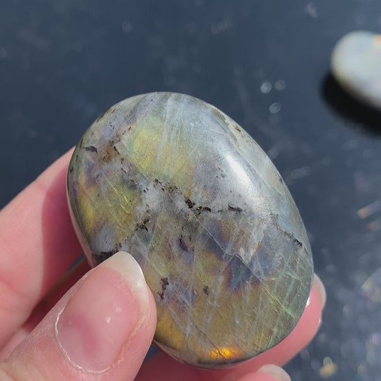 gold sunset crystal palmstone madagascan crystal