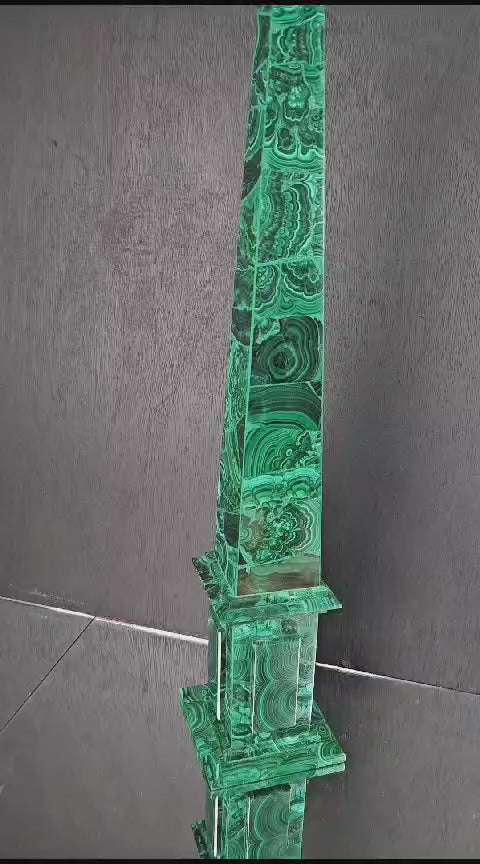 The Extra Large Malachite Crystal Obelisk video