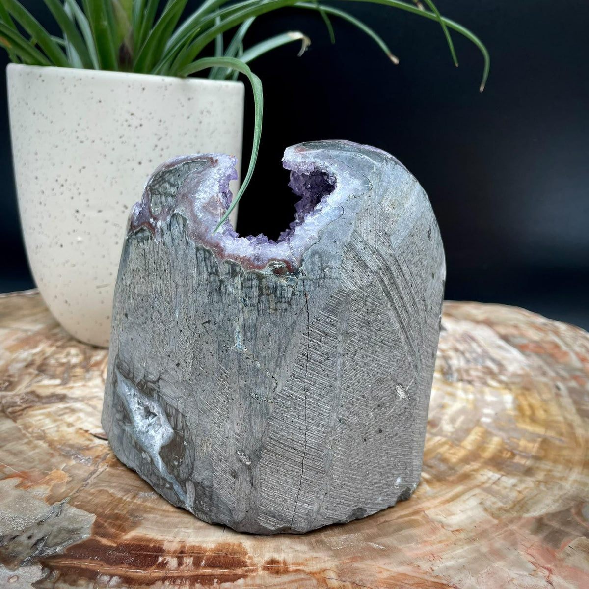 Purple Uruguayan Amethyst crystal for mineral collector