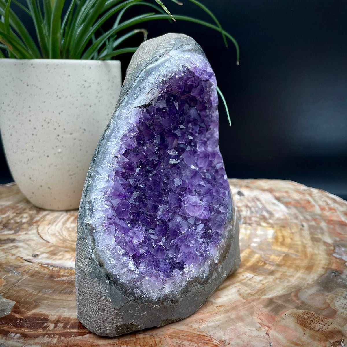 Purple Amethyst crystal for decorative display