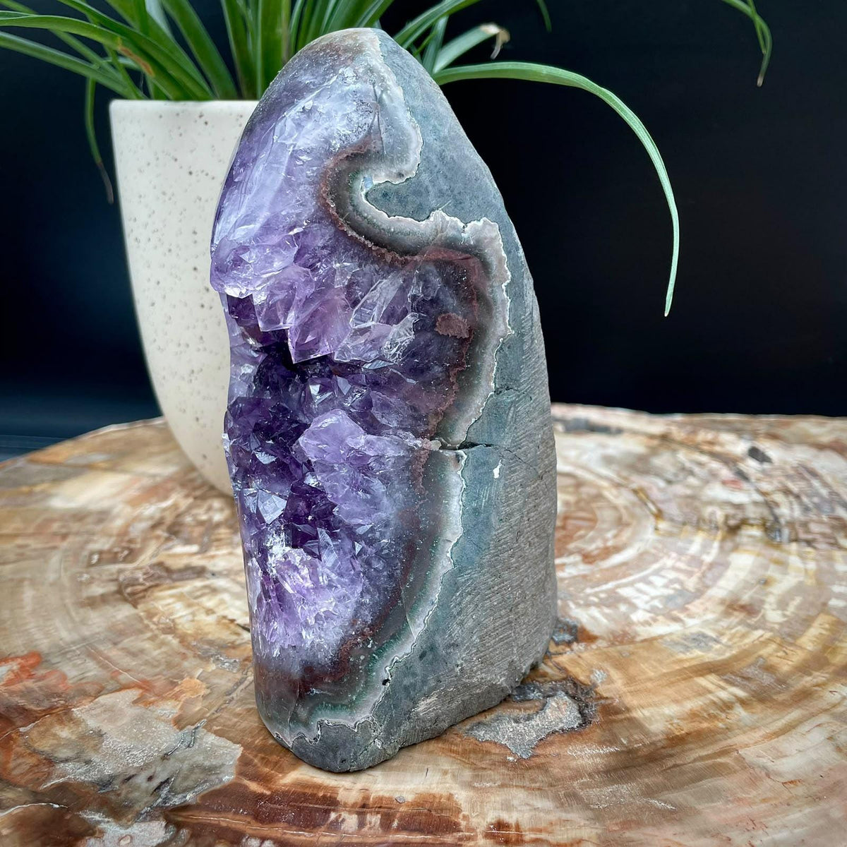 Purple Amethyst statement crystal for home interiors