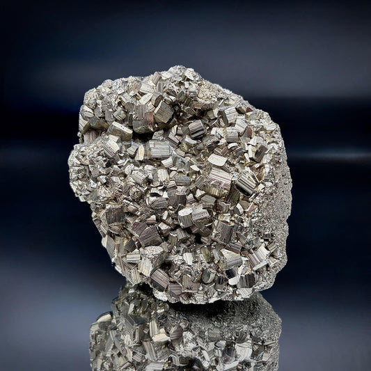Large high-grade Pyrite mineral specimen from Peru.