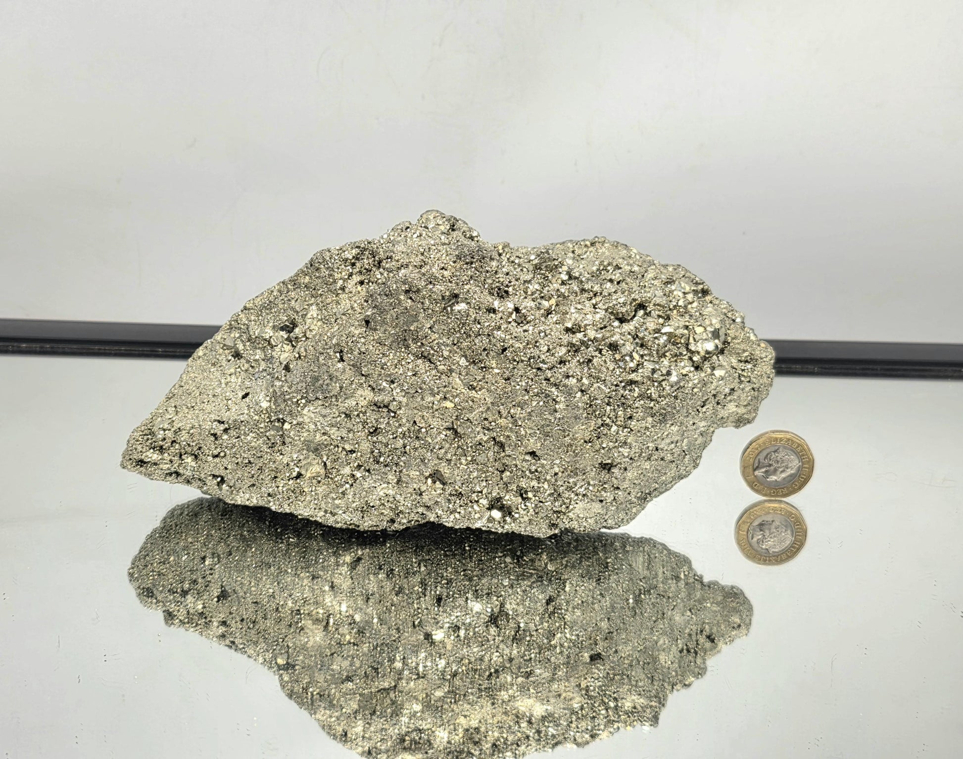 Raw Pyrite crystal cluster perfect for mineral collectors.