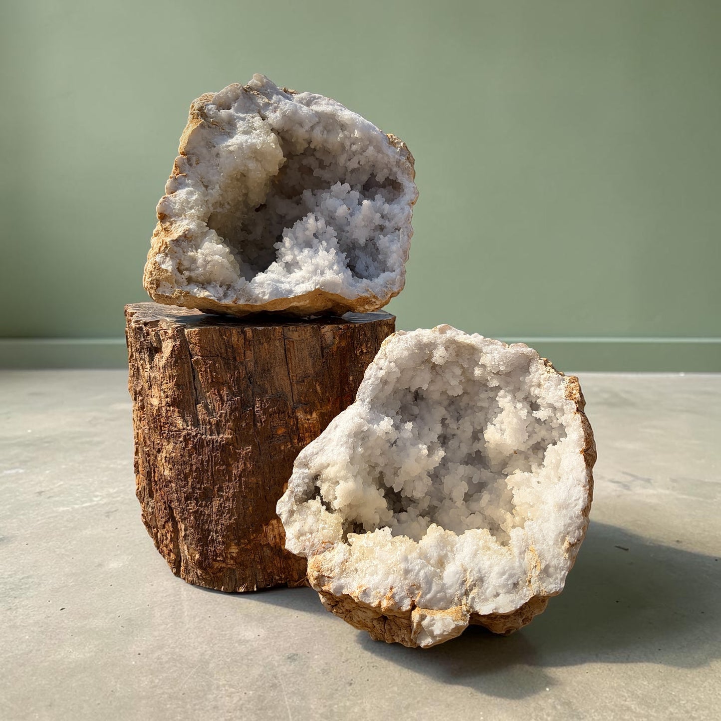 XL Quartz Crystal Geode Pair 12.5kg #10