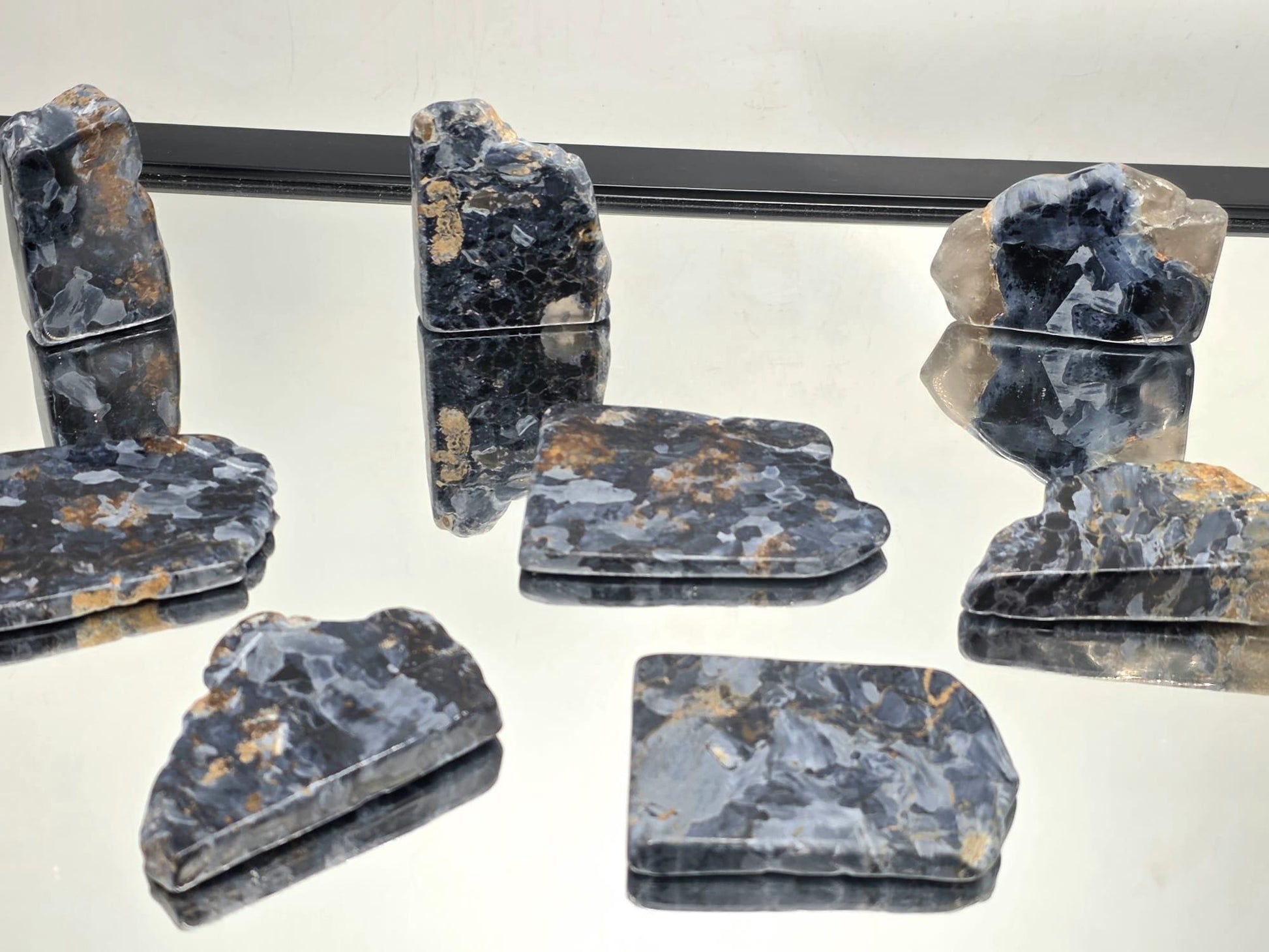 Rare Pietersite crystal slice polished for collectors