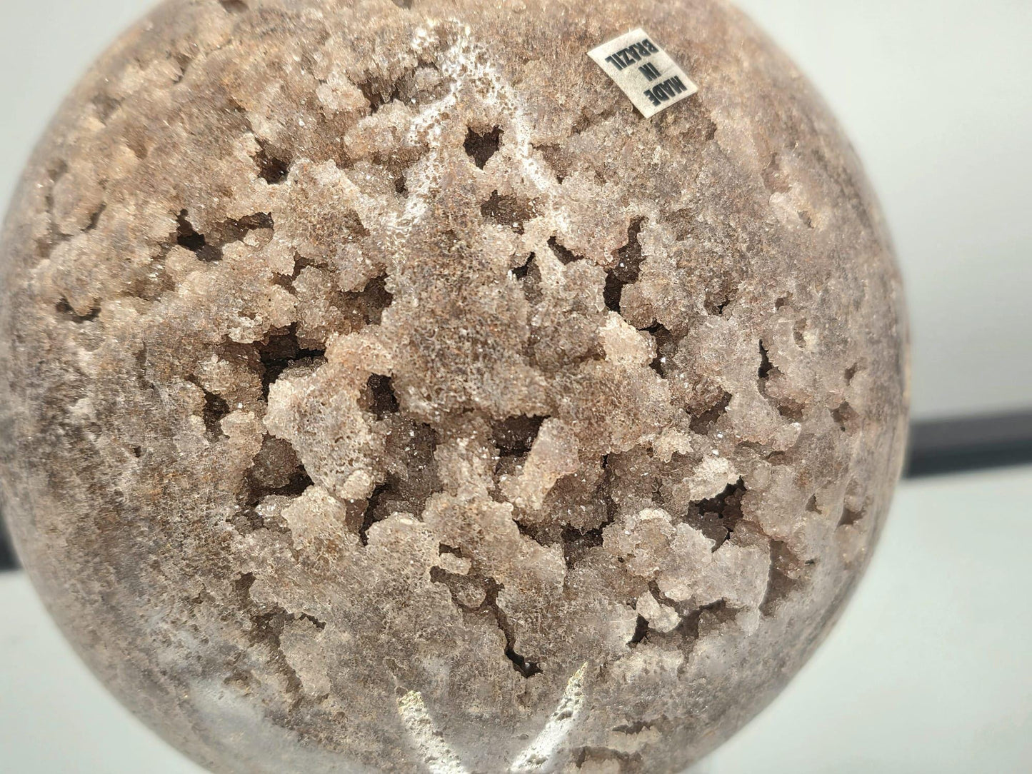 Rare natural Pink Amethyst gemstone sphere