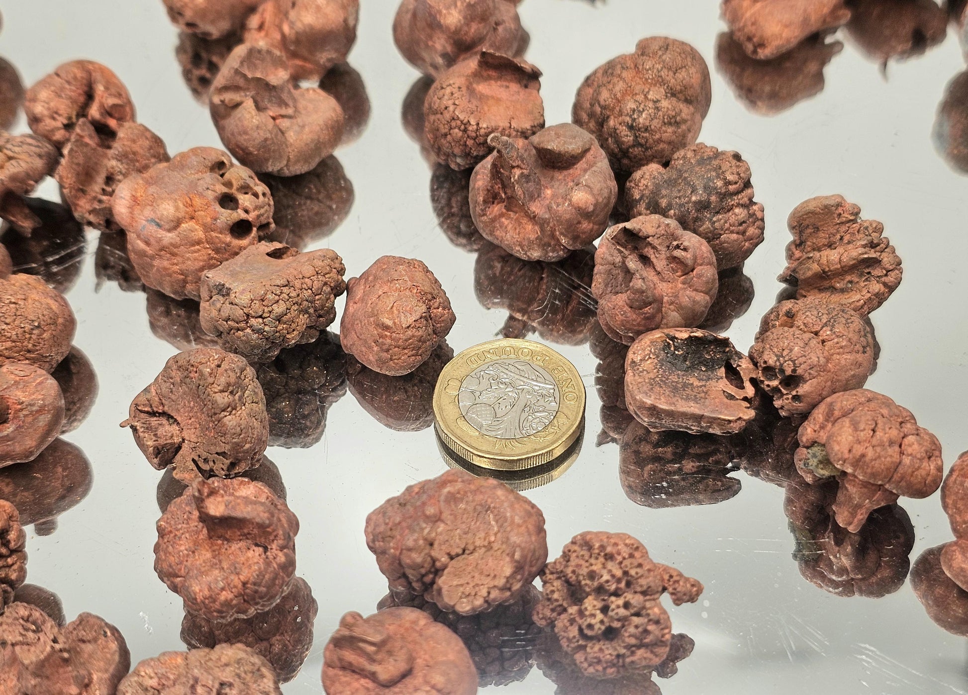 Raw copper nugget with rugged texture