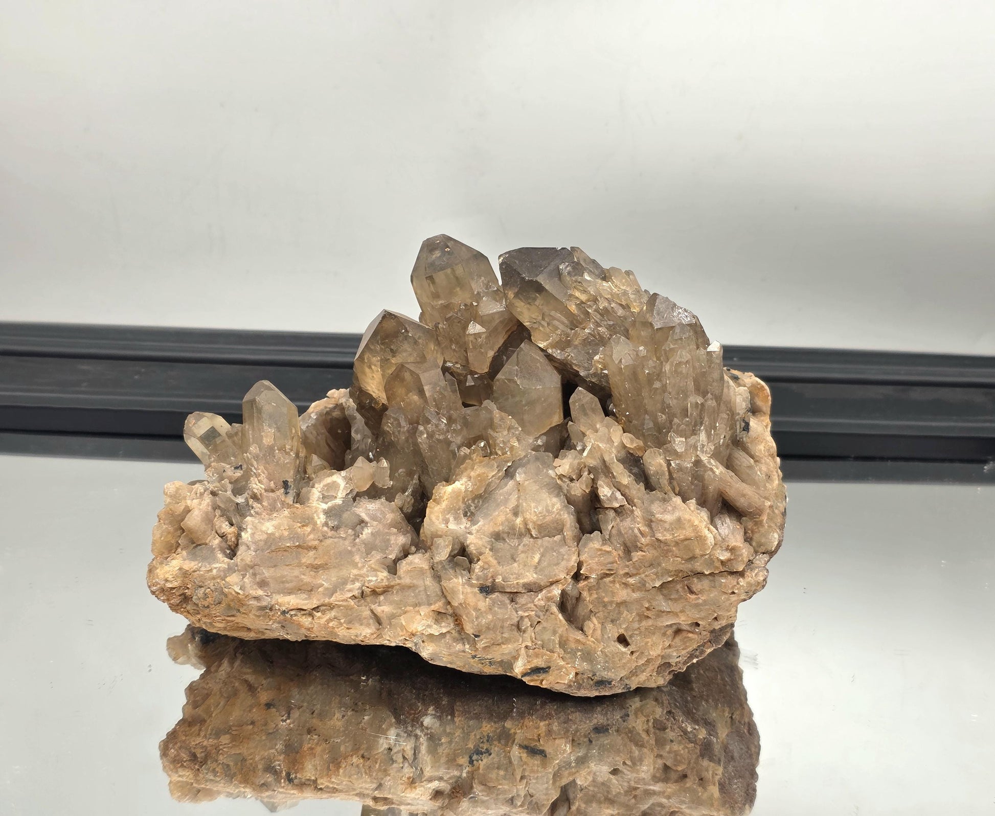 Raw citrine display cluster
