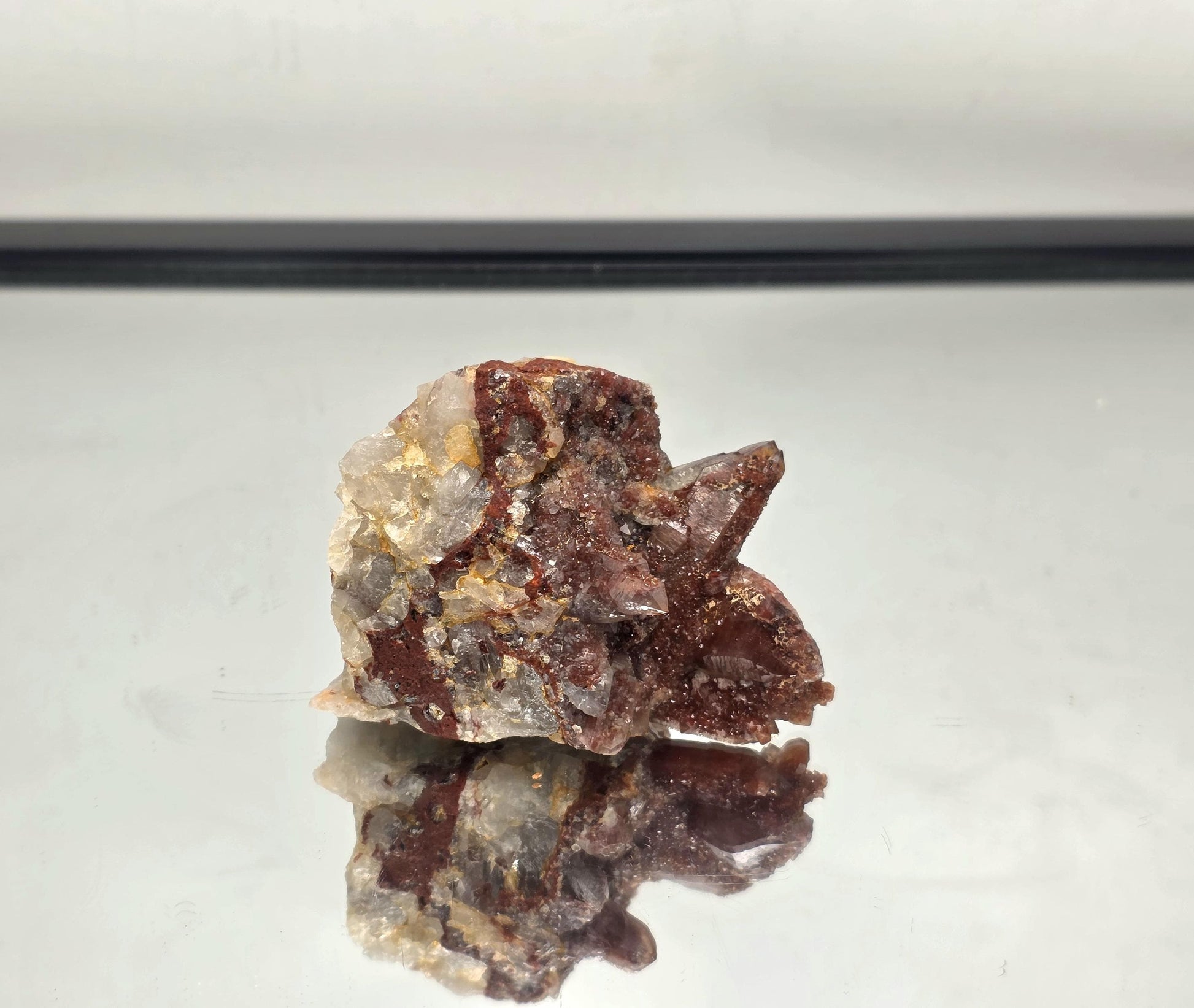 Natural Hematite staining brings bold color and earthy richness.