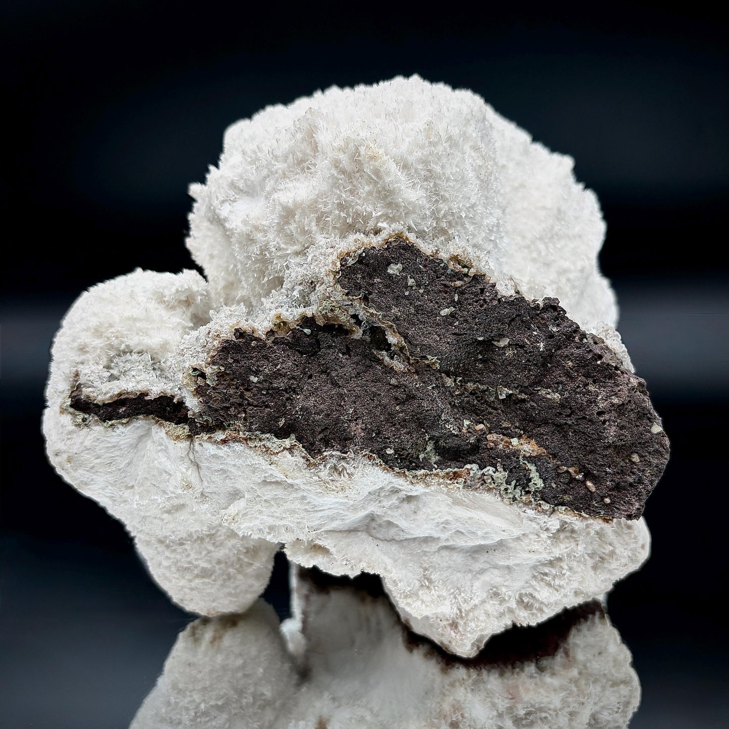 Natural Scolecite crystal specimen for neutral home decor