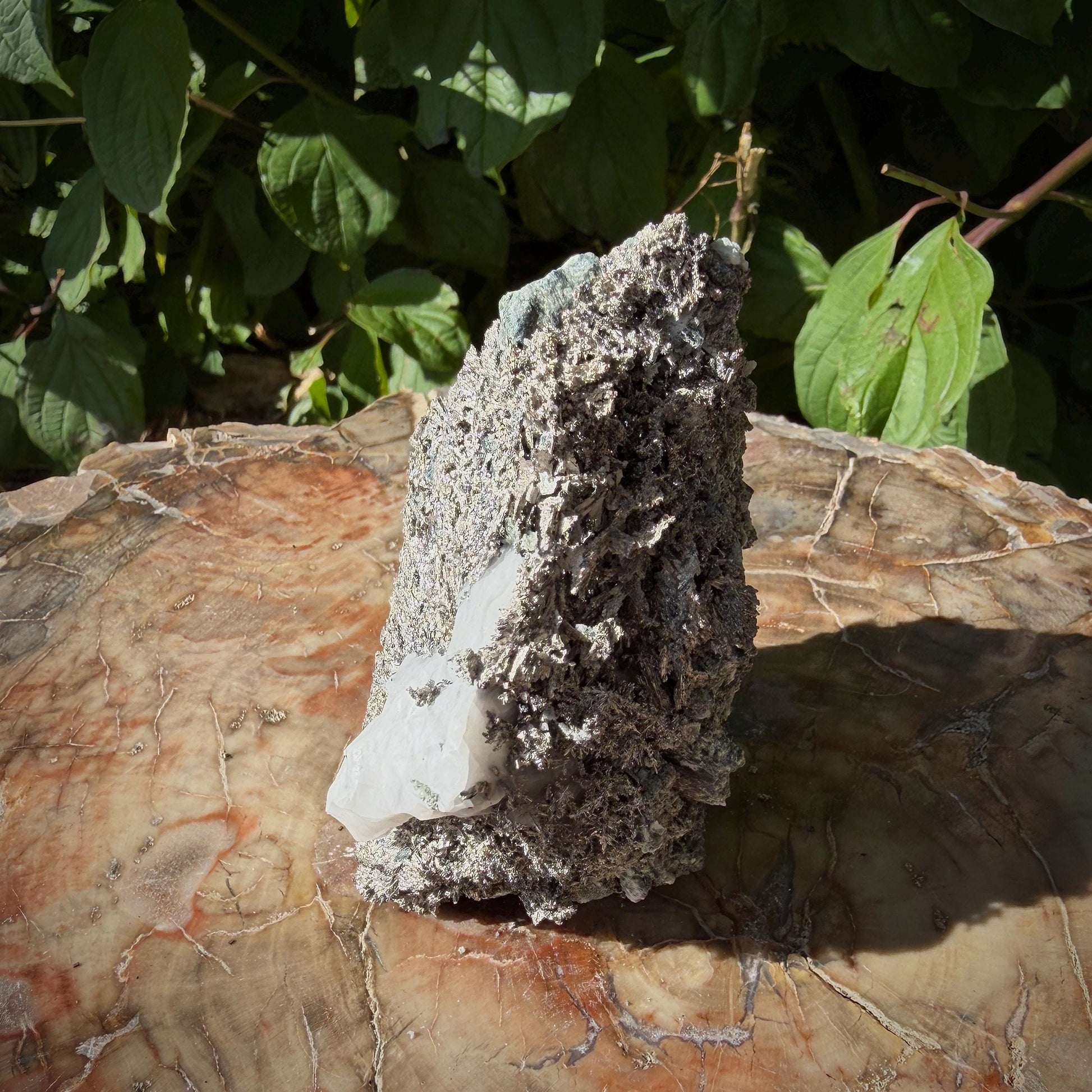 Crystalline Silver mineral growth from Bou Azzer