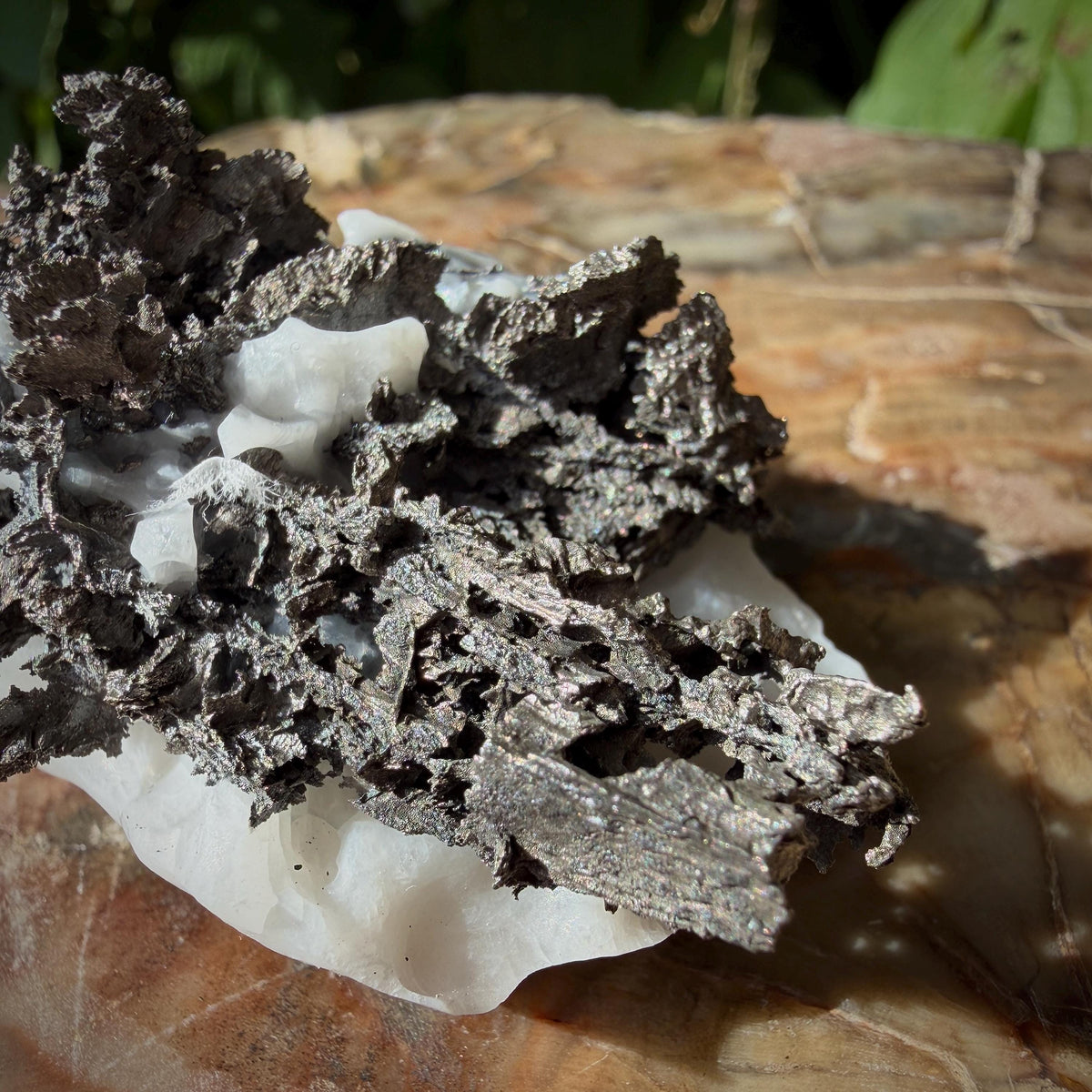 Natural silver mineral specimen for mineral collection