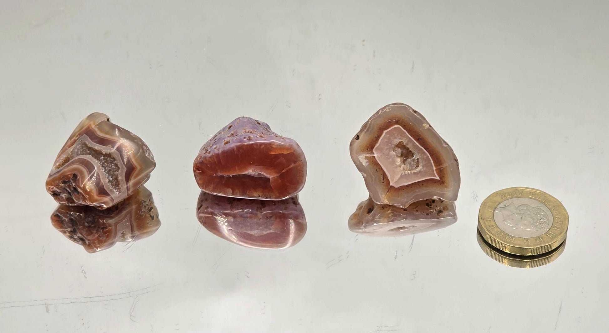 Small polished Malawi Agate crystal perfect for  crystal grids or collecting