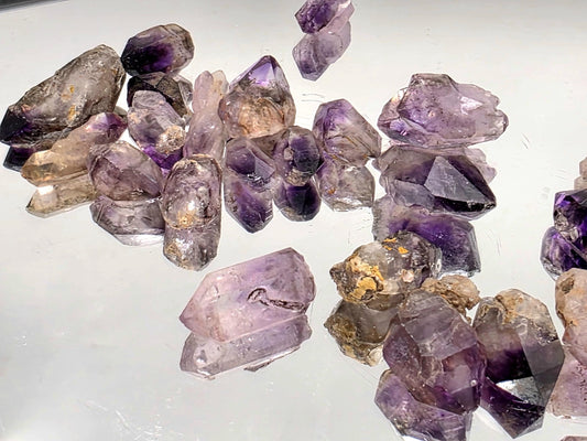 Small natural Shangaan Amethyst crystal points