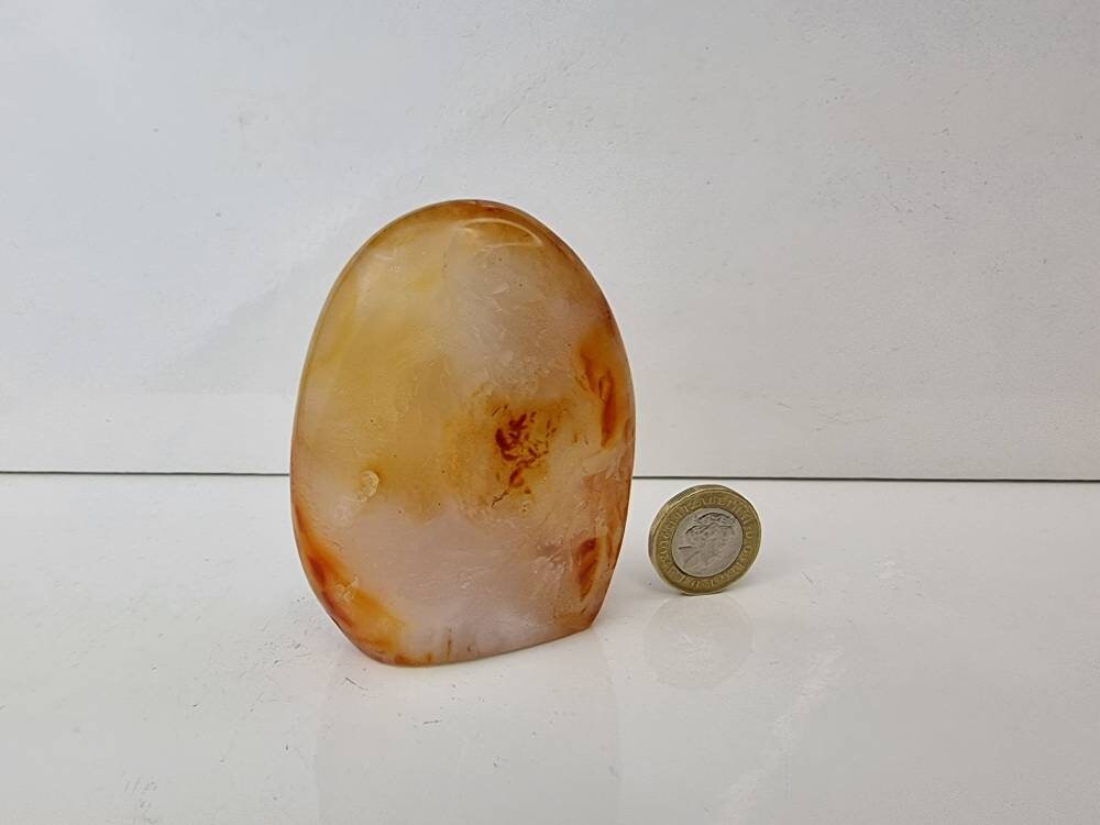 small carnelian crystal freestanding